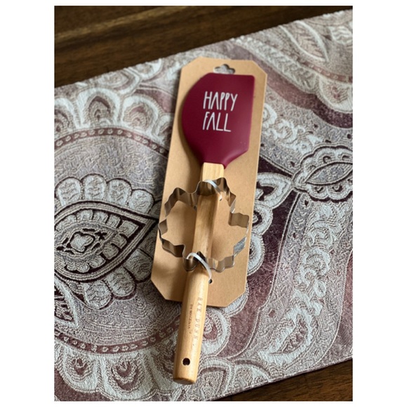 Rae Dunn Other - NEW Rae Dunn Happy Fall Spatula with Maple Leaf Cookie Cutout